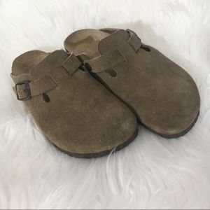 Birkenstock Suede Boston Clog